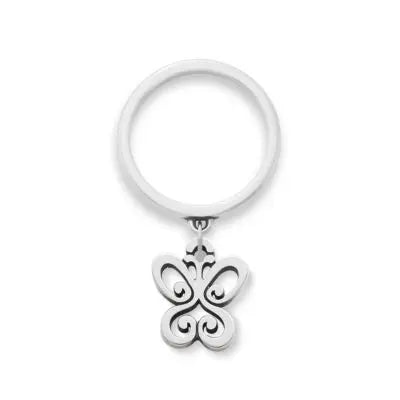 Small Spring Butterfly Charm Dangle Ring James Avery