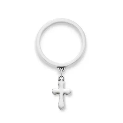 Flared Cross Charm Dangle Ring James Avery