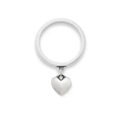 Mini Heart Charm Dangle Ring James Avery