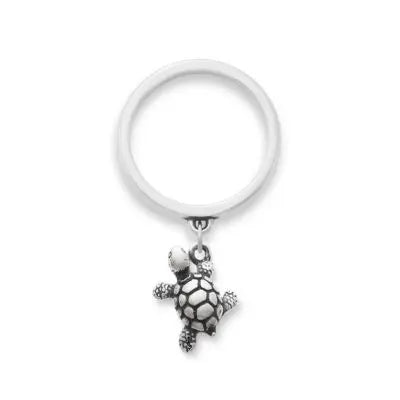 Turtle Charm Dangle Ring James Avery