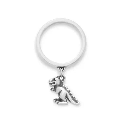 Tiny T.rex Charm Dangle Ring James Avery