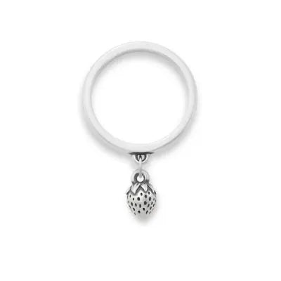 Mini Strawberry Charm Dangle Ring James Avery