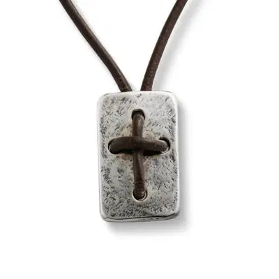 Leather Cross Shield Necklace James Avery