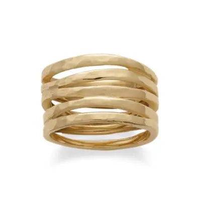Stacked Hammered Ring James Avery