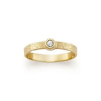 Petite Hammered Gemstone Ring James Avery