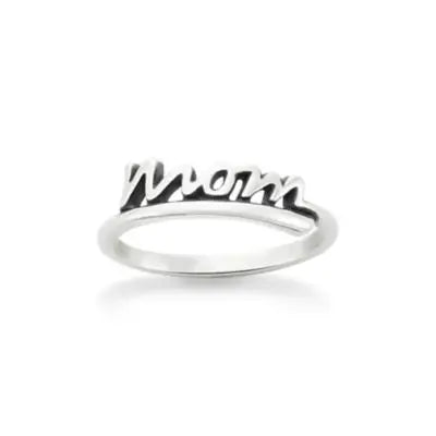 "Mom" Script Ring James Avery