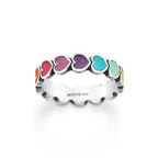 Enamel Connected Hearts Ring James Avery