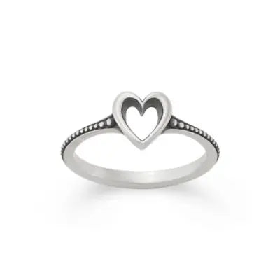 Delicate Heart Beaded Ring James Avery