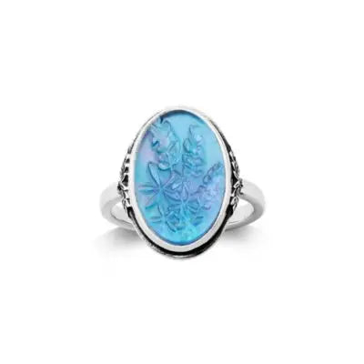 Sculpted Bluebonnet Layered Gemstone Ring James Avery