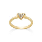 Delicate Pave Diamond Heart Ring James Avery