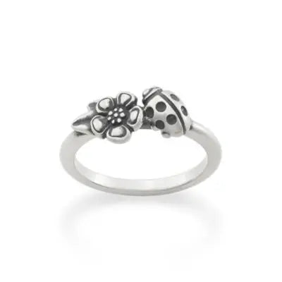 Ladybug and Flower Ring James Avery