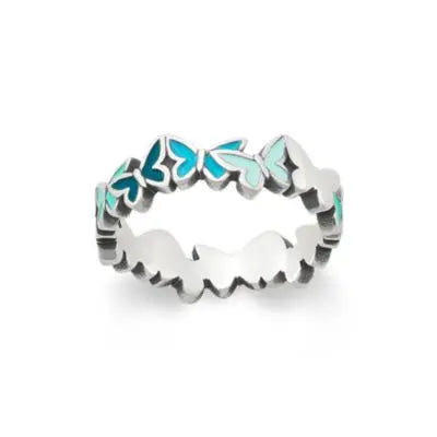 Enamel Connected Butterflies Ring James Avery