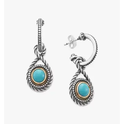 Marjan Gemstone Hoop Dangle Earrings James Avery