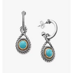 Marjan Gemstone Hoop Dangle Earrings James Avery