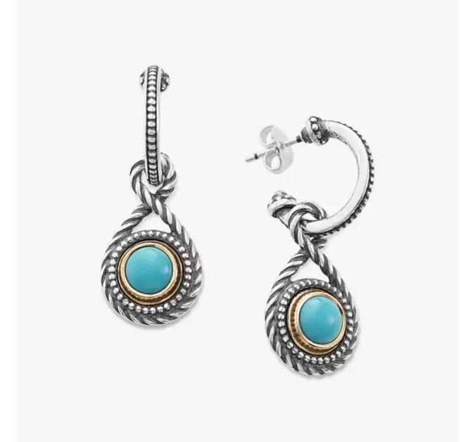Marjan Gemstone Hoop Dangle Earrings James Avery