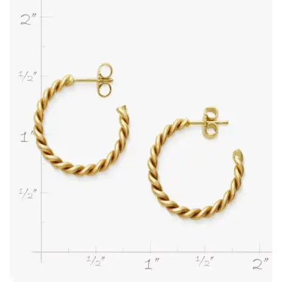 Medium Twisted Wire Hoops James Avery