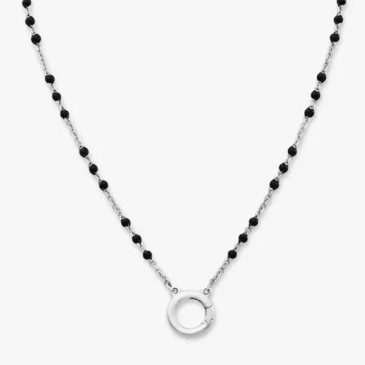 Enamel Beaded Chain Changeable Charm Holder Necklace James Avery