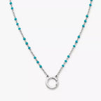 Enamel Beaded Chain Changeable Charm Holder Necklace James Avery