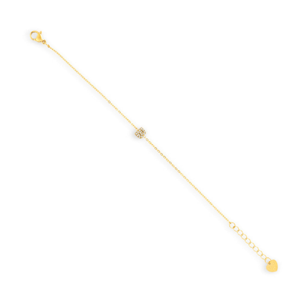 Initial Crystal Bracelet Angel