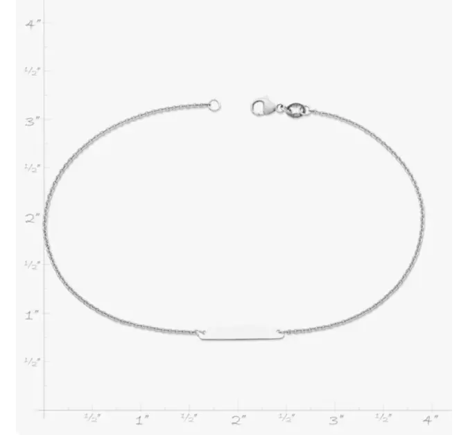 Petite Engravable Horizon Anklet James Avery