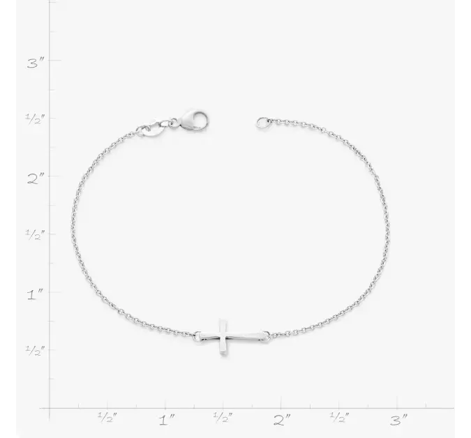 Petite Latin Cross Link Bracelet James Avery