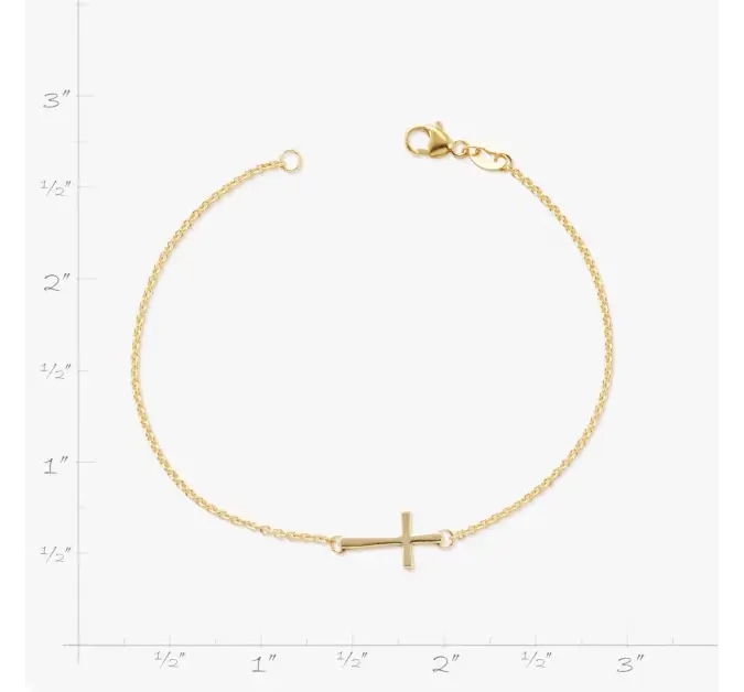 Petite Latin Cross Link Bracelet James Avery