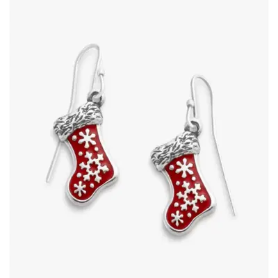 Enamel Christmas Stocking Earrings James Avery