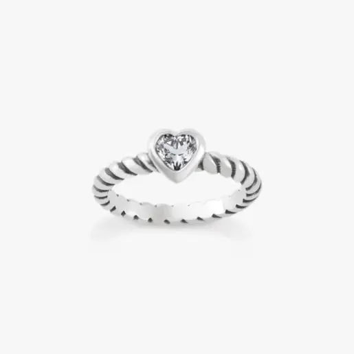 Gemstone Heart Twisted Wire Ring James Avery
