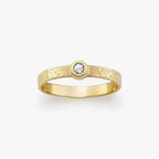 Petite Hammered Gemstone Ring James Avery