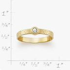 Petite Hammered Gemstone Ring James Avery