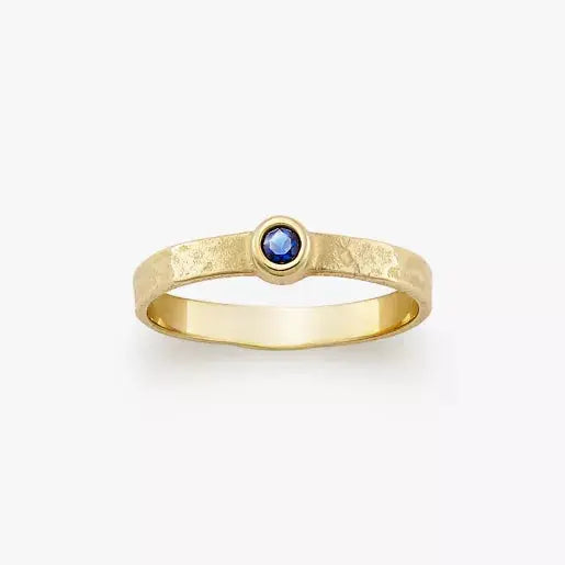 Petite Hammered Gemstone Ring James Avery
