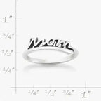 "Mom" Script Ring James Avery