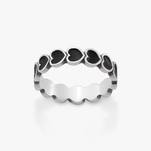 Enamel Connected Hearts Ring James Avery