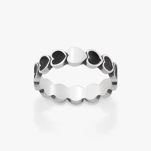 Enamel Connected Hearts Ring James Avery
