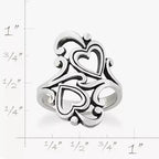 Swirls and Scrolls Hearts Ring James Avery