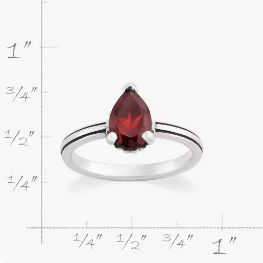 Beaded Chevron Heart Gemstone Ring James Avery