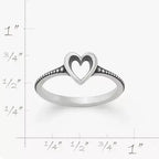 Delicate Heart Beaded Ring James Avery