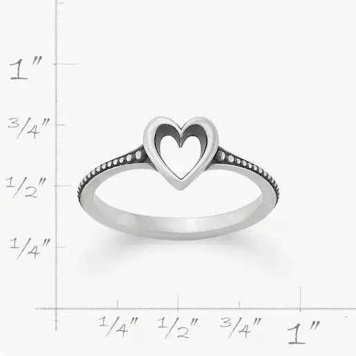 Delicate Heart Beaded Ring James Avery