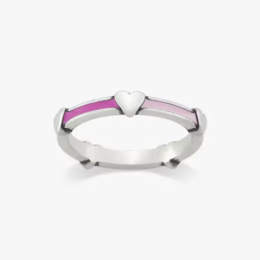 Enamel Band with Hearts Ring James Avery