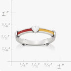Enamel Band with Hearts Ring James Avery
