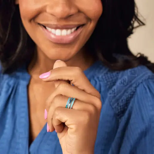 Enamel Mosaic Stacker Ring James Avery