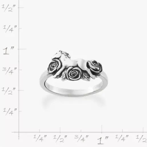 Horse and Roses Ring James Avery