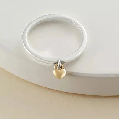 Petite Heart of Gold Dangle Ring James Avery