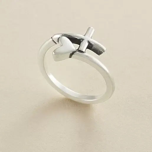 Delicate Heart Initial Ring James Avery