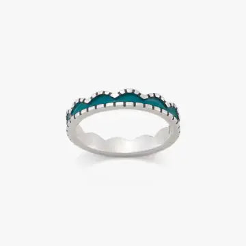 Enamel Scalloped Stacker Ring James Avery