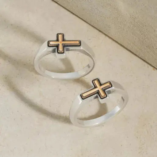 Framed Horizon Cross Ring James Avery