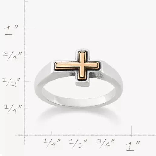 Framed Horizon Cross Ring James Avery