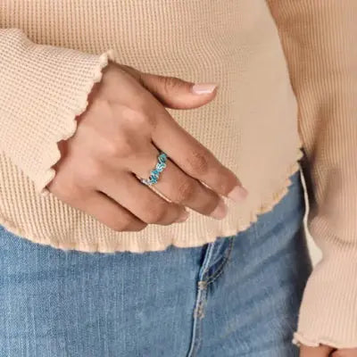 Enamel Connected Butterflies Ring James Avery