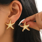 Starfish Stud Earrings Evry Jewellery