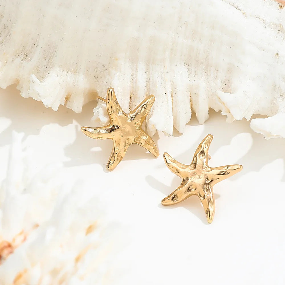 Starfish Stud Earrings Evry Jewellery